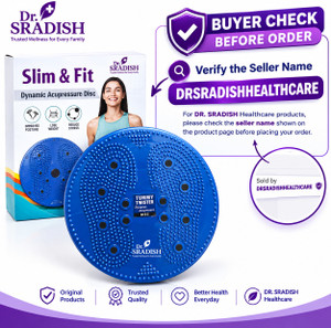 DR. SRADISH Tummy Twister Dynamic Acupressure Disc for Waist Twist & Foot Massage Ab Exerciser