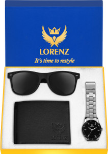 LORENZ Watch, Sunglass & Wallet Combo