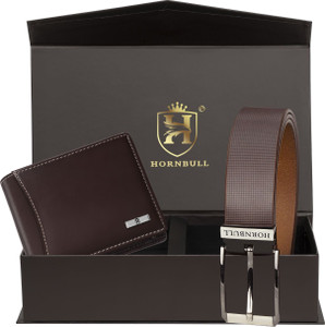 HORNBULL Wallet & Belt Combo