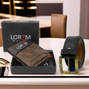 LOREM Wallet & Belt Combo