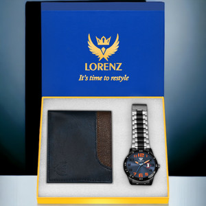 LORENZ Watch & Wallet Combo