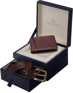WILDHORN Wallet & Belt Combo