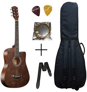 Belear I-280-WBR 38 Inch Brown Spruce Acoustic Guitar - Image 6