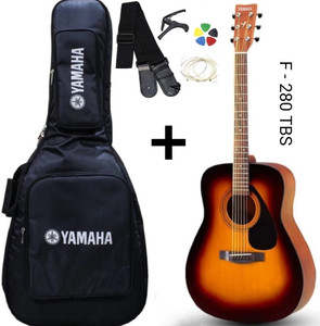 YAMAHA F-280 TBS Acoustic Guitar with Accessories - Image 6