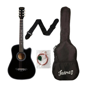 Juarez JRZ38C/BK Linden Wood Acoustic Guitar - Image 1