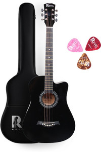 REVEL RVL-38G-BK Acoustic Guitar Basswood Basswood Right Hand Orientation