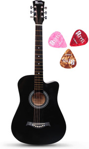 REVEL RVL-38G-BK Acoustic Guitar Basswood Basswood Right Hand Orientation