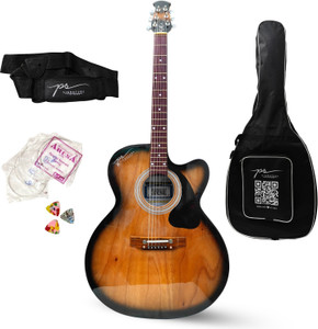 P S Signature Natural Color Acoustic Guitar Linden Wood Rosewood Right Hand Orientation