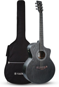 KADENCE A06EQ-N-TMBK 40" Built-in Pickup + 2 Band EQ, Includes Bag & Learning Course Semi-acoustic Guitar Walnut Rosewood Right Hand Orientation