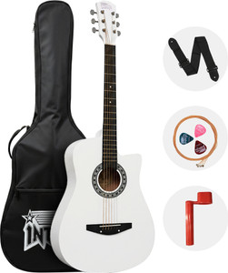 intern White Acoustic Guitar Rosewood Ebony - Image 6