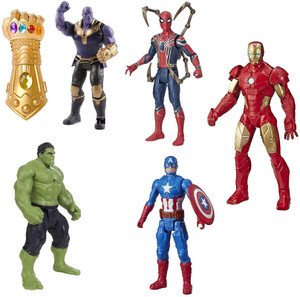 Toyporium Avengers Toys For Kids|Set of 5 Twist & Move Super Hero