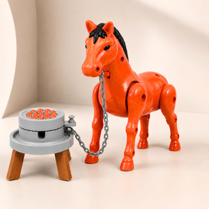 Chigy Wooh Walking Chain Horse Toy for Kids Battery Powered