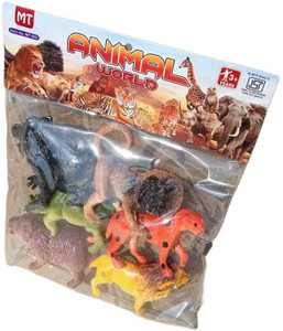 Kmc kidoz Mini Jungle Animals Toys Set,Wild Animal Kingdom Figures Set for  Kids Mini Jungle Animals Toys Set,Wild Animal Kingdom Figures Set for