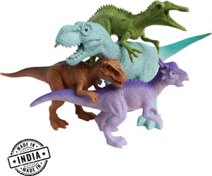 ZESTHOME 4 Pcs Realistic Dinosaur Toys for Kids | Educational Jurassic Gift Toys