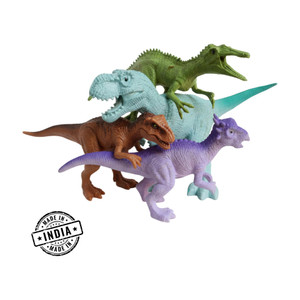 ZESTHOME 4 Pcs Realistic Dinosaur Toys for Kids | Educational Jurassic Gift Toys