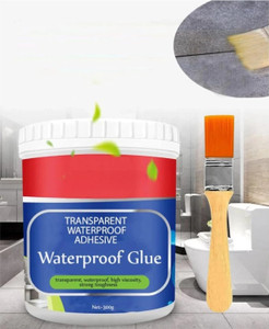 Vekaa Crack Seal Glue 300gm with Brush Transparent Waterproof Glue for Roof Adhesive