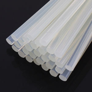 थेमिस्टो 7mm Transparent Hot Melt Glue Stick for 20w Glue Gun pack of 25 एडहेसिव