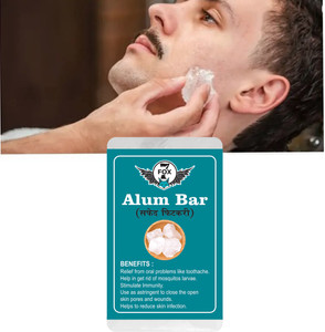 7 FOX Alum Stone Bar, Fitkari Stone for Face, Phitkari Stone Fitkari Shaving