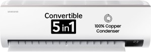 SAMSUNG Convertible 5-in-1 Cooling 2024 Model 1.5 Ton 3 Star Split Inverter AC  - White