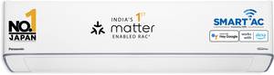 Panasonic 2024 Model 7 in 1 Convertible with True AI Mode,Matter Enabled 2 Ton 5 Star Split Inverter AC with Wi-fi Connect - White  (CS-EU24AKY5FM/CU-