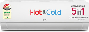 LG 2025 Model 1.5 Ton 3 Star Hot and Cold Split Dual Inverter All-Weather Comfort,Convertible 5-in-1 Cooling, Faster Cooling and Intelligent Heating, 4 Way Swing, VIRAAT Mode, 15 MTS Airthrow, 100% Copper Condensor AC