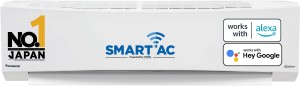 Panasonic 7 in 1 Convertible with True AI Mode,Matter Enabled 1 Ton 5 Star Split Inverter AC with Wi-fi Connect  - White