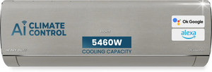 Haier 1.6 Ton 5 Star Split Inverter AC with Wi-fi Connect  - Silver, Grey