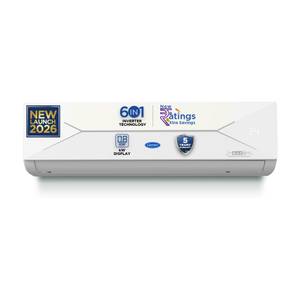 CARRIER 2026 Model 1.5 Ton 5 Star Split AI Inverter Convertible 6-in-1 with Smart Energy Display, Insta Cool, Auto Defrost Clean and PM 2.5 Filter AC Online at best Prices In India