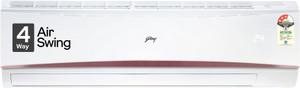 Godrej 4-Way Air Swing 2023 Model 1.5 Ton 3 Star Split with Anti-Dust Filter AC  - White