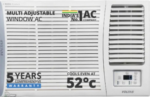 Voltas 2025 Model 1.5 Ton 5 Star Window Inverter Turbo Cooling | Energy Efficient | High ambient Cooling-cools even at 50�C | Filter Clean Indicator AC