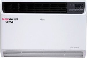 LG Convertible 4-in-1 Cooling 2024 Model 1.5 Ton 5 Star Window Dual Inverter Ocean Black Protection AC  - White