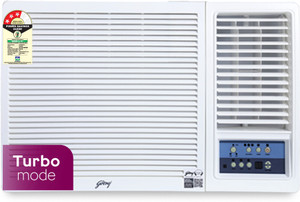 Godrej Turbo Mode 1.5 Ton 3 Star Window Anti-Dust Filter With Anti-Freeze Thermostat AC  - White