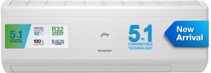 Godrej 5-In-1 Convertible Cooling 2 Ton 3 Star Split Inverter With Heavy Duty Cooling at Extreme Temperature AC  - White