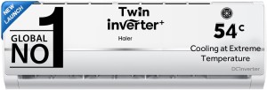 Haier 1.5 Ton 3 Star Split Dual Inverter AC  - White