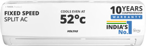 Voltas 2025 Model 0.6 Ton 2 Star Split Fixed Speed AC