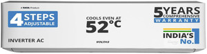 Voltas 2024 Model 1.5 Ton 5 Star Split Inverter AC  - White