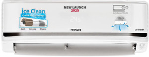 Hitachi 2025 Model 2 Ton 5 Star Split Inverter AC with Wi-fi Connect  - White