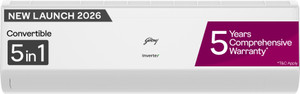Godrej 2026 Model 1 Ton 5 Star Split Inverter AC