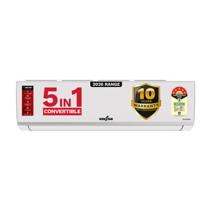 Kenstar 2026 Model 1.5 Ton 5 Star Split Inverter 5-in-1 Convertible with Rapid Cool Technology AC