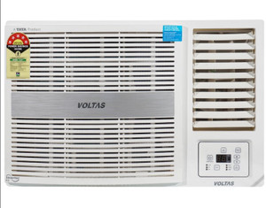 Voltas 1 Ton 5 Star Window Inverter AC  - White, Grey