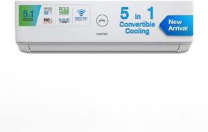 Godrej 5-in-1 Convertible Cooling 2023 Model 1.7 Ton 3 Star Split Inverter With Heavy Duty Cooling at Extreme Temperature AC  - White