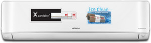 Hitachi 3400FXL 2023 Model 2 Ton 3 Star Split Inverter ice Clean, Xpandable Plus, Long air throw with Hexa Sensor Technology AC  - White
