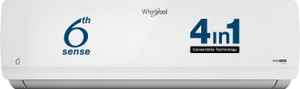 Whirlpool Convertible 4-in-1 Cooling 2023 Model 1 Ton 5 Star Split Inverter 6th Sense Technology AC  - White