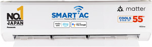 Panasonic 2025 Model 1.5 Ton 5 Star Split Inverter AC with Wi-fi Connect  - White