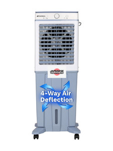 Sansui 65 L Tower Air Cooler Water Level Display, High Grade HoneyComb Cooling Pads