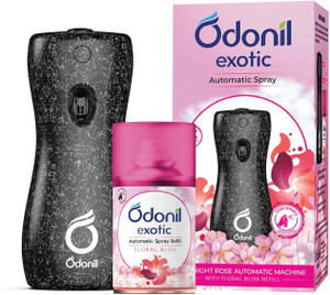 Odonil Floral Bliss Automatic Spray Exotic Automatic Spray - 225ml |Machine + Refill |Floral Bliss |2x Long Lasting