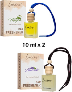 LUXIRE MOGRA Car Freshener Diffuser MOGRA & LAVENDER Car Freshener (Pack of 2)