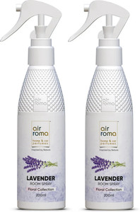 Airroma Lavender Pack of 2 Spray Long-lasting Odour Eliminator for Home, Hotel Rooms, Toilet & Office Use