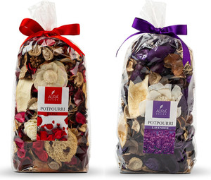 AuraDecor Lavender, Rose Potpourri Dried Potpourri Rose & Lavender Different Fragrance Set Of 2 Air Freshener.
