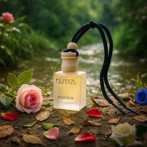 OLFENZA RIVER ROSE Diffuser Car Freshener Hanging Perfumes Long Lasting Fragrance